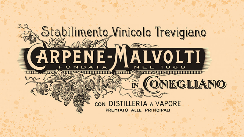 Bilde av logoen til Carpene-Malvoltis prosecco